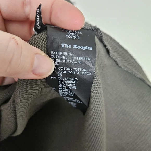 The Kooples army green front tie cargo dress size 38 - Picture 8 of 10